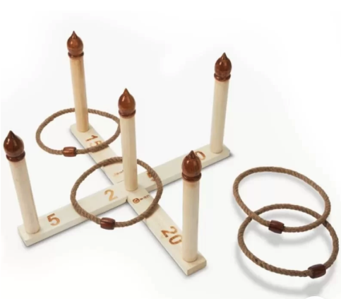 Jeu d’anneaux en bois